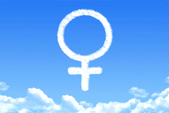 Venüs sembolü - genellikle kadin ve kadin seks temsil etmek için kullanilir.