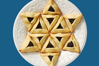 Ev yapimi erik hamantashen.